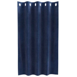 Berkfield Blackout Curtains With Eyelets 2 Pcs Dark Blue Velvet - thumbnail 3