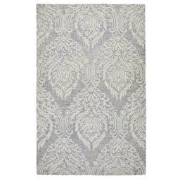 Handmade Modern Easy To Clean Floral Grey Ivory Wool Rug For Living Room & Bedroom-200Cm X 285Cm - thumbnail 6