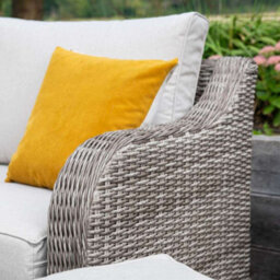 Primrose Living Luxury Rattan 7 Seater Modular Garden Furniture Sofa Set With Coffee Table And Footstools In Stone - thumbnail 3