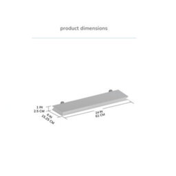 MH London Hamish Wall Shelf Solid Wood Black Floating Shelf Living Bedroom Kitchen Wall Mounted Wooden Shelves - Small - thumbnail 7