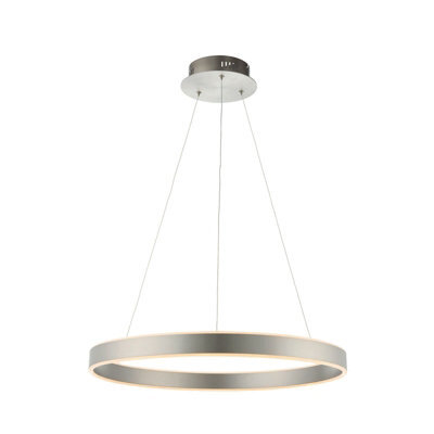 Ceiling Pendant Light Matt Nickel & Frosted Acrylic 43W Led Bulb Included - image 1