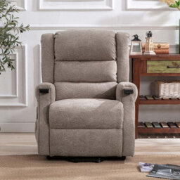 More4Homes Ashfield Electric Fabric Single Motor Riser Rise Recliner Lift Mobility Tilt Chair Mocha - thumbnail 6