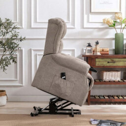 More4Homes Ashfield Electric Fabric Single Motor Riser Rise Recliner Lift Mobility Tilt Chair Mocha - thumbnail 7