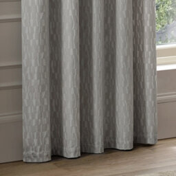 Paoletti Manhattan Velvet Room Darkening Eyelet Curtain Pair, Silver, (W) 168 X (D) 183Cm - thumbnail 5
