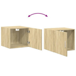 Berkfield Wall Cabinet Sonoma Oak 45X42.5X40 Cm Engineered Wood - thumbnail 8