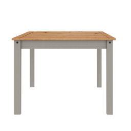 Mercers Furniture Corona Grey Wax Budget Dining Set Table & 4 Chairs Solid Wood Pine Wooden With Mexican Styling - thumbnail 4