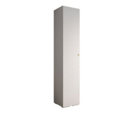 Arte Elegant White Inova Ii Hinged Door Wardrobe W500mm H2370mm D470mm - Compact Storage With Gold Round Handle - thumbnail 1