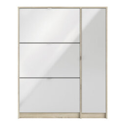 Furniture To Go Shoe Cabinet W. 3 Tilting Doors And 2 Layers +  1 Door - thumbnail 2