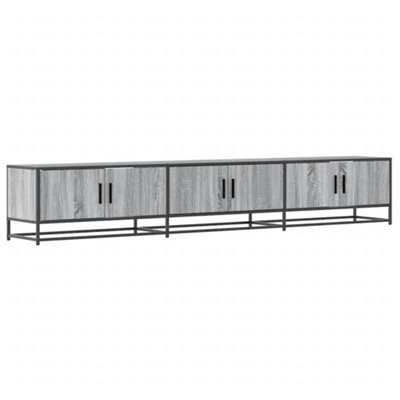 Berkfield Industrial Tv Cabinet Grey Sonoma 240X35X41 Cm Engineered Wood - image 1