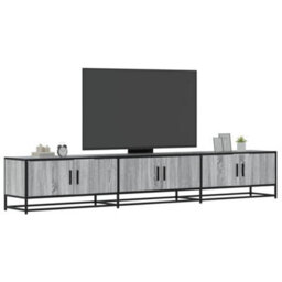 Berkfield Industrial Tv Cabinet Grey Sonoma 240X35X41 Cm Engineered Wood - thumbnail 2