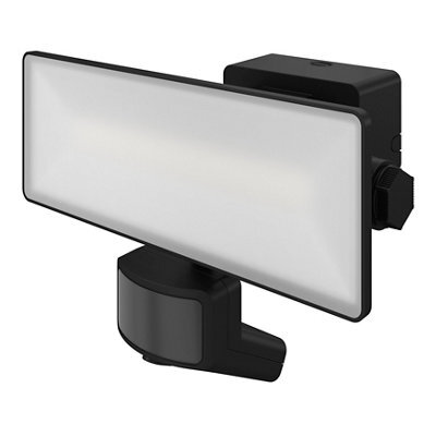 GoodHome Davern Awl1022-Ib Black Mains-Powered Cool White Outdoor Led Pir Floodlight 3000Lm - image 1