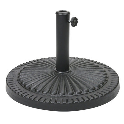 Crystals 14Kg Parasol Base Umbrella Stand Patio Garden Heavy Duty Weighted Black Outdoor - image 1