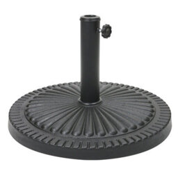 Crystals 14Kg Parasol Base Umbrella Stand Patio Garden Heavy Duty Weighted Black Outdoor - thumbnail 1