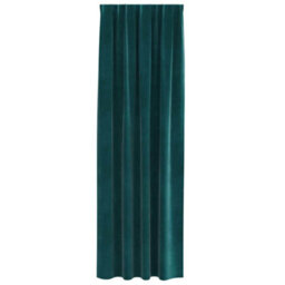 Berkfield Blackout Curtains With Top Tape 2 Pcs Dark Green Velvet - thumbnail 3