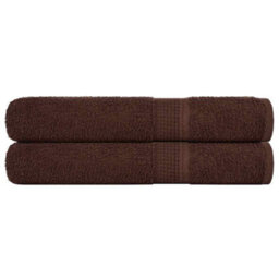 Berkfield Sauna Towels 2 Pcs Brown 80X200 Cm 360 Gsm 100% Cotton - thumbnail 1