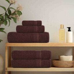 Berkfield Sauna Towels 2 Pcs Brown 80X200 Cm 360 Gsm 100% Cotton - thumbnail 3