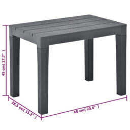 Berkfield Garden Benches 2 Pcs Anthracite Plastic - thumbnail 6
