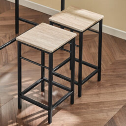 Sobuy Ogt11-N, Bar Set-1 Bar Table And 4 Stools 5 Pieces Breakfast Bar Set Furniture Dining Set,wood Veneer,w100Xd60Xh87 - thumbnail 5