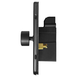 Long Life Lamps Company Matt Black 2 Gang 2 Way Led Dimmer 5W To 100W Screwless Bl353Led - thumbnail 3