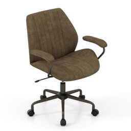 Costway Office Chair Swivel Suede Fabric Desk Chair Executive Task Chair-Olive