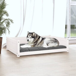 Walplus Dog Bed White 105.5X75.5X28 Cm Solid Pine Wood - thumbnail 3