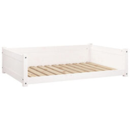 Walplus Dog Bed White 105.5X75.5X28 Cm Solid Pine Wood - thumbnail 2