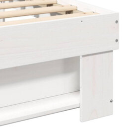 Berkfield Modern With Headboard White 180 X 200 Cm Solid Pine Wood - thumbnail 8