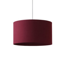 Valuelights Reni Plum Fabric Drum Ceiling Lamp Shade (D)45Cm - thumbnail 2