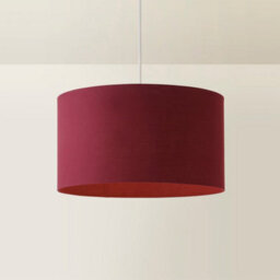 Valuelights Reni Plum Fabric Drum Ceiling Lamp Shade (D)45Cm - thumbnail 6
