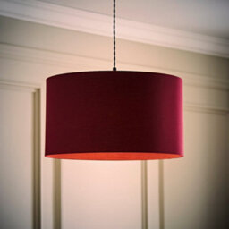 Valuelights Reni Plum Fabric Drum Ceiling Lamp Shade (D)45Cm - thumbnail 5