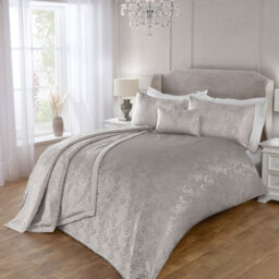 Julian Charles Home Melody Silver Luxury Jacquard Duvet Set - thumbnail 4