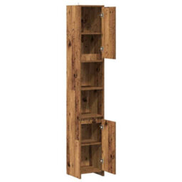 Walplus Bathroom Cabinet Old Wood 30X30X183.5 Cm Engineered Wood - thumbnail 5