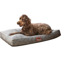 Slumberdown Grey Fabric Dog Bed (W)80Cm (D)20Cm Large - thumbnail 2