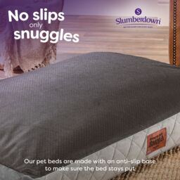 Slumberdown Grey Fabric Dog Bed (W)80Cm (D)20Cm Large - thumbnail 6