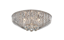 Impex Carlo Ceiling Light - Avialable In Chrome Or Gold - Options For 5/6/7 Bulb - thumbnail 3