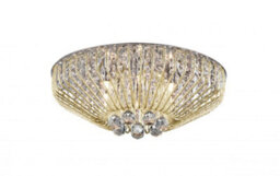 Impex Carlo Ceiling Light - Avialable In Chrome Or Gold - Options For 5/6/7 Bulb - thumbnail 4