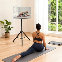 Heavy Duty Floor Tripod Tv Stand  Tv Mount - thumbnail 4