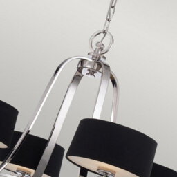 Luminosa Lighting Elstead Gotham Multi Arm Chandelier 4 Light Imperial Silver Finish, G9 - thumbnail 3