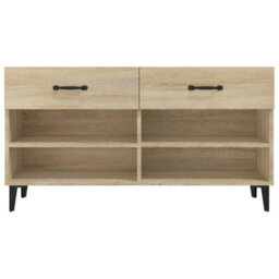 Walplus Shoe Cabinet Sonoma Oak 102X35X55 Cm Engineered Wood - thumbnail 6