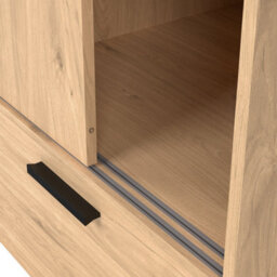 Furniture To Go Line Wardrobe With 2 Doors + 2 Drawers In Jackson Hickory Oak - thumbnail 8