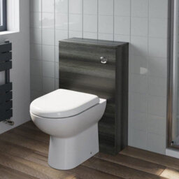 Affine 600mm Charcoal Grey Bathroom Vanity Unit Basin Soft Close Seat Toilet Wc Modern - thumbnail 6