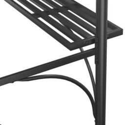 Walplus Bbq Gazebo With Side Shelves Anthracite 220X115X230 Cm Steel - thumbnail 6