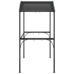 Walplus Bbq Gazebo With Side Shelves Anthracite 220X115X230 Cm Steel - thumbnail 4