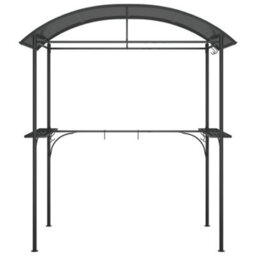 Walplus Bbq Gazebo With Side Shelves Anthracite 220X115X230 Cm Steel - thumbnail 3