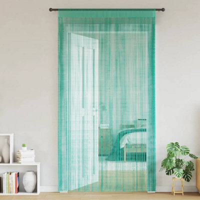 Walplus String Curtains 2 Pcs Turquoise 140X250 Cm - image 1