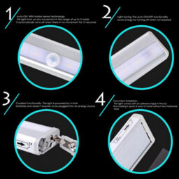 Neel Blue Under Cabinet Lighting, Motion Sensor Light Battery Operated Wireless Lighting, 1Pc - thumbnail 5