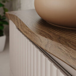 Heze Furniture Noca Bathroom Cabinet 80Cm With Worktop And Countertop Basin In Cashmere - thumbnail 3