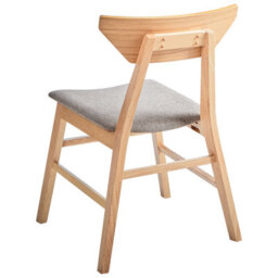 Beliani Set Of 2 Dining Chairs Hopkins Wood Light Brown - thumbnail 6