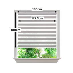 GoodHome Elin Corded Concrete Grey Day & Night Roller Blind (W)180Cm (L)180Cm - thumbnail 7