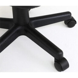 Black Home Office Chair Pu Leather Computer Desk Chair Swivel Armless Chair For Study - thumbnail 5